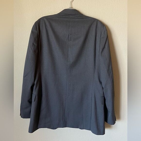 Stafford Classic Wool Gray Blazer Size 44L - Picture 4 of 9